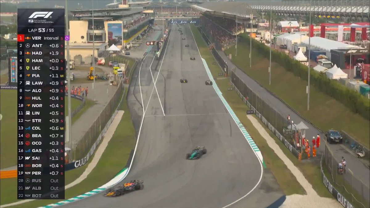Just listen to that crowd reaction as Hamilton moves into P3! 🔉