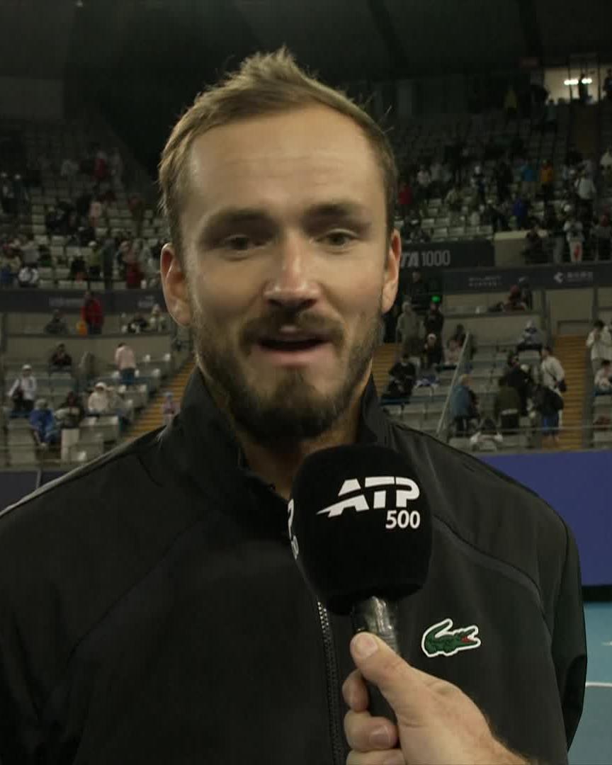 “Novak is crazy because he is old - we’re not gonna lie - but he can play so good” 😅👴 Daniil Medvedev previews his semi-final match against the winner of Zverev vs Djokovic! #ChinaOpen