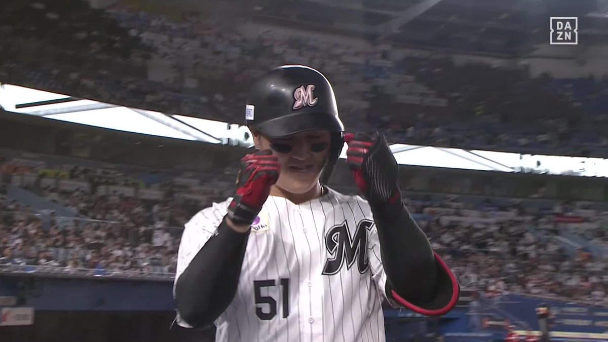 もしかして、届くのか 今日含め残り3試合であと3本 山口航輝 第37号ホームラン ⚾️ロッテ×楽天 #chibalotte #だったらDAZN