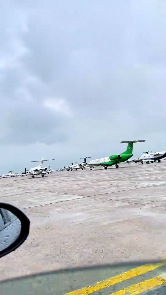 I counted over 47 private jets parked at Abuja Airport. In one day. 🤯 who owns all these private jets parked in Abuja?