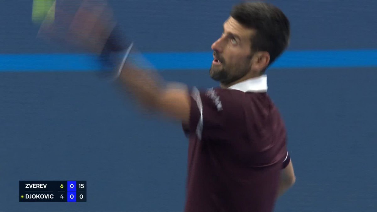 Stop what you are doing and watch this from Novak Djokovic and Alexander Zverev! 🤯