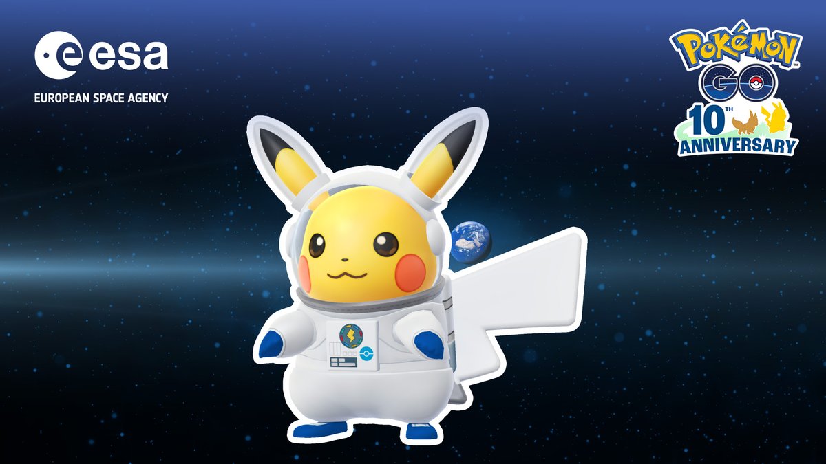 It’s time to blast off with Astronaut Pikachu! If you’re lucky, you may encounter a Shiny one. ✨ The World Space Week event in Pokémon GO is live! 🚀