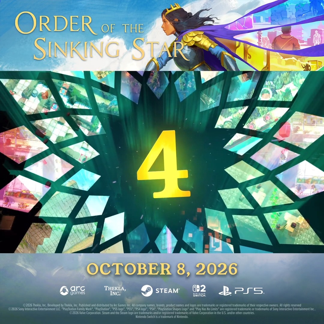 Order of the Sinking Star launches in 4 days! 🧩 Explore four expansive, mysterious game worlds, each with its own characters, rules, dangers, and secrets waiting to be uncovered ✨ Come and go as you like; you are free to take on the puzzles you discover at your own pace 😌