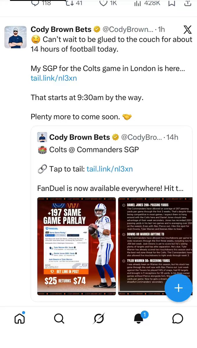 For those of you having trouble with my links when you click them… Try this. Click the 3 dots that come up on the screen and then click ‘open in browser.’ Should work from there!