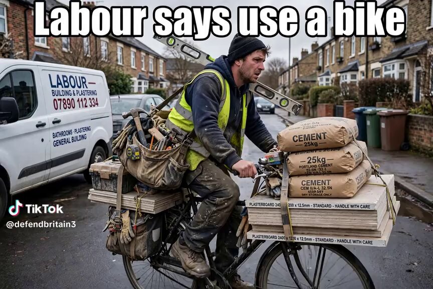 If my builder turned up to a job like this I would slam the door and tell him to go away. Dangerous, not practical and wastes allot of time ….