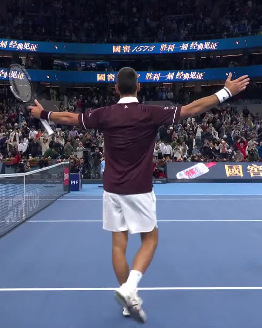 DJOKOVIC DELIVERS - AGAIN 🙌🔥 The moment Novak Djokovic defeated top seed Zverev to reach a SEVENTH Beijing semi-final! #ChinaOpen