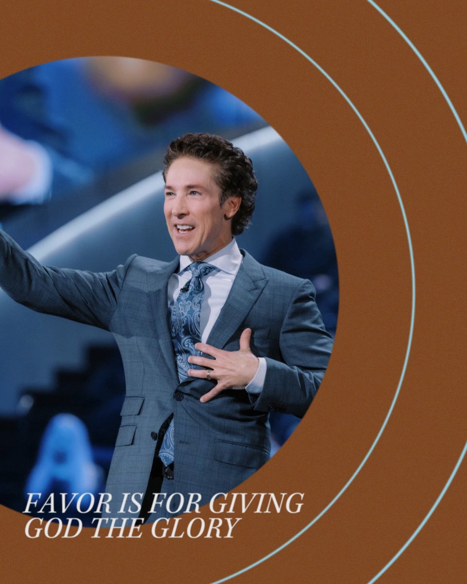 Tune into Joel’s message today! "Favor That Can Be Seen":