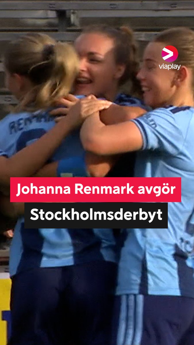 Djurgården vände och vann Stockholmsderbyt ⚽ Johanna Renmark blev matchhjälte med sitt mål i 90' +3 👏