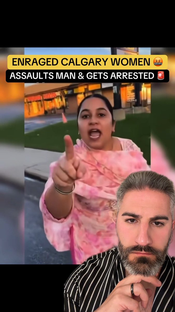 A Calgary women allegedly almost hit and assaults a pedestrian at a crosswalk after failing to yield. Instead of apologizing, she escalates the situation and gets arrested.
