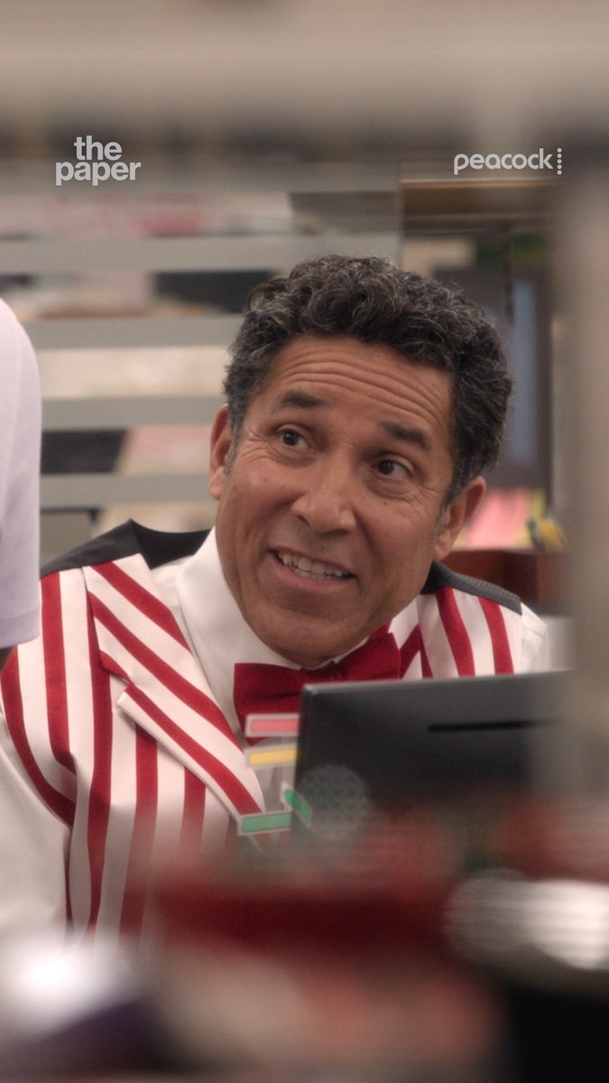 Flirting his way to an early retirement 🤭 A new season of #ThePaper is streaming on Peacock.