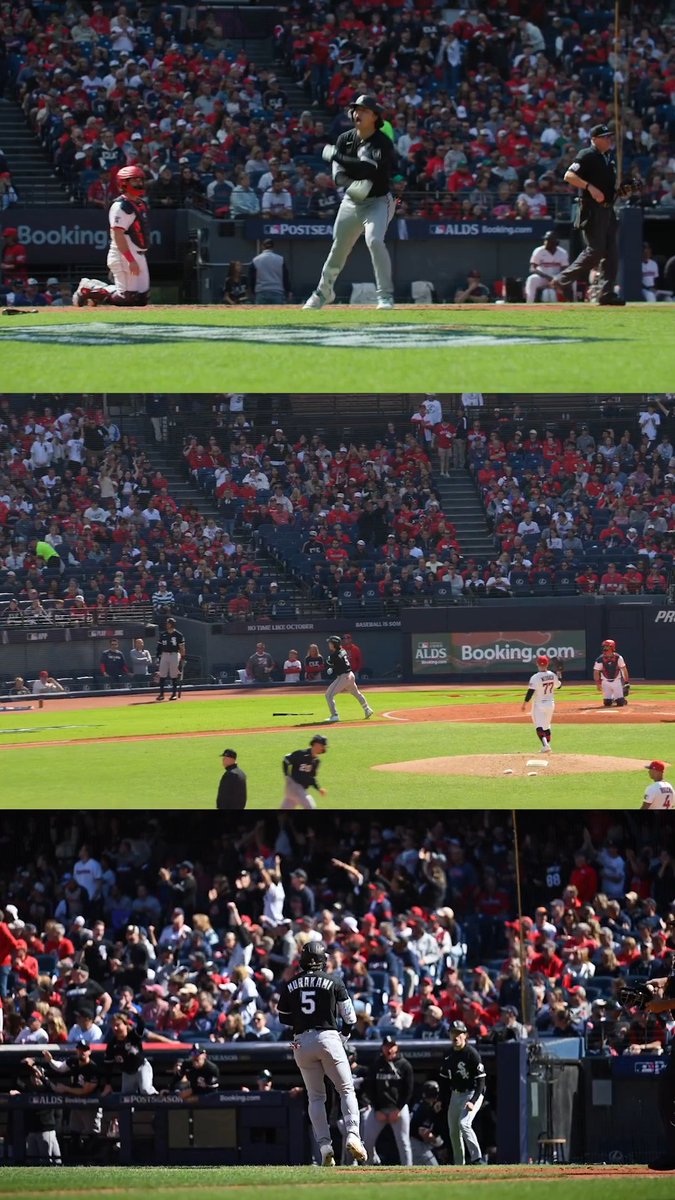 So nice we showed it thrice 😮‍💨 Every angle of Munetaka Murakami’s LONG Game 1 homer!