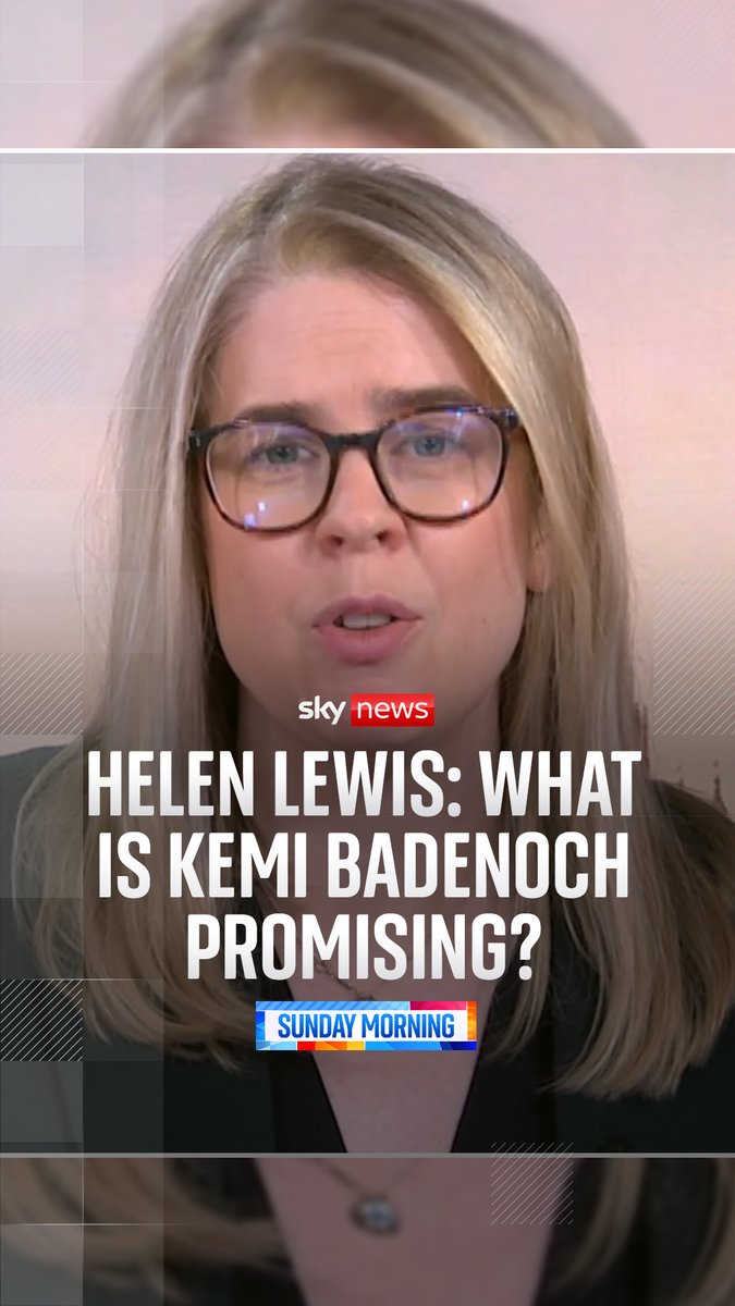 Kemi Badenoch has lifted the Conservative Party from an all-time low - but what is she promising? Sunday Mornings guest presenter Helen Lewis breaks down the commitments the Tory leader has made. 🔗