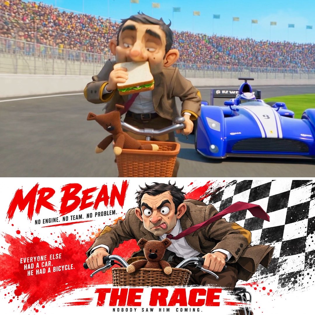 Mr. Bean joins the F1 race 🏎️🧸 Seedance 2.5 + GPT Image 2.5 Prompt👇🏻