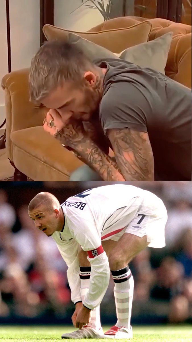 That time Sir David Beckham heard the commentary of his iconic England goal vs. Greece for the first time 🎙️ His reaction says it all 🥹
