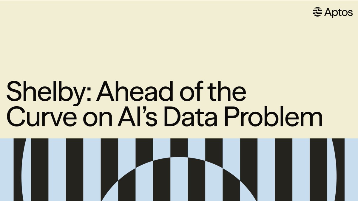 Compute is stateless. Data isn't. The data layer shouldn't decide where your compute runs. Shelby, now in Private Beta, is S3-compatible object storage for AI, agents, and distributed compute. Aptos Labs' avery.apt 🇺🇸 with DevNTell