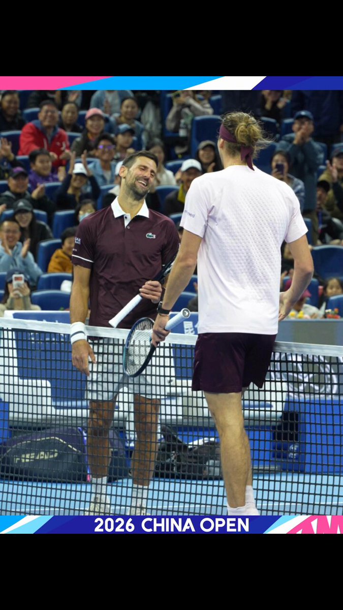 That point ended in a handshake🤝 Take another look at this incredible rally🔥 Novak Djokovic | Alexander Zverev | #ChinaOpen