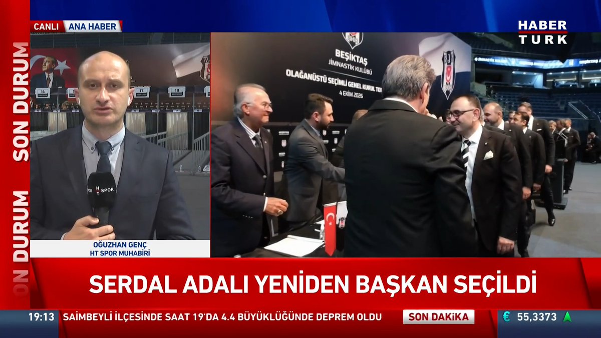 #SONDURUM - Serdal Adalı yeniden başkan seçildi.