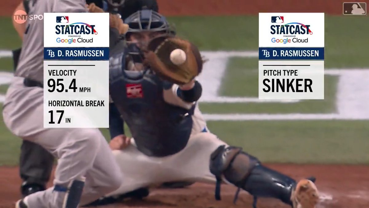 Drew Rasmussen used his full arsenal of pitches during his Game 1 masterpiece 😤 (MLB x @GoogleCloud)