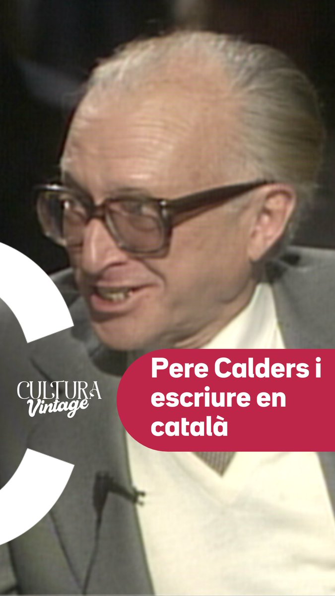 Per Pere Calders, escriure en català era un acte de servei i un gest de resistència. Una lluita que avui dia encara ressona. #CulturaVintage3Cat #Arxiu