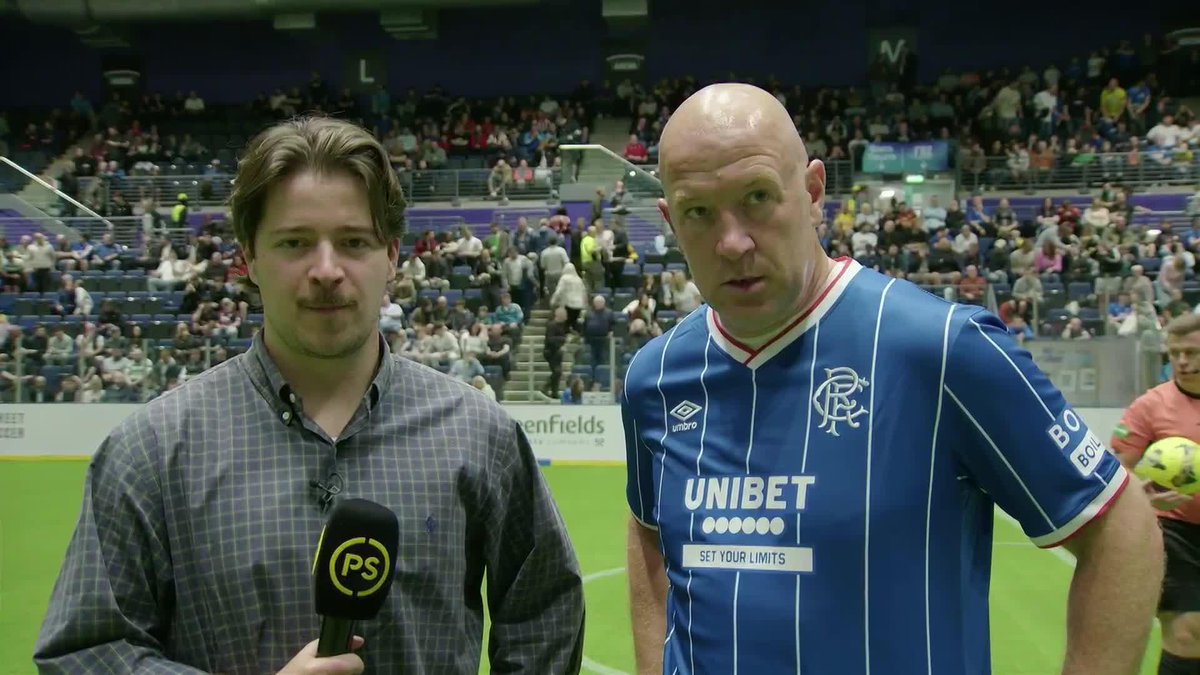 🔵 Rangers Football Club's Charlie Adam reacts to booking a Semi-Final spot in the Tennent's Sixes "We want to win. We're Glasgow Rangers. We need to win." 🗣️ SPFL