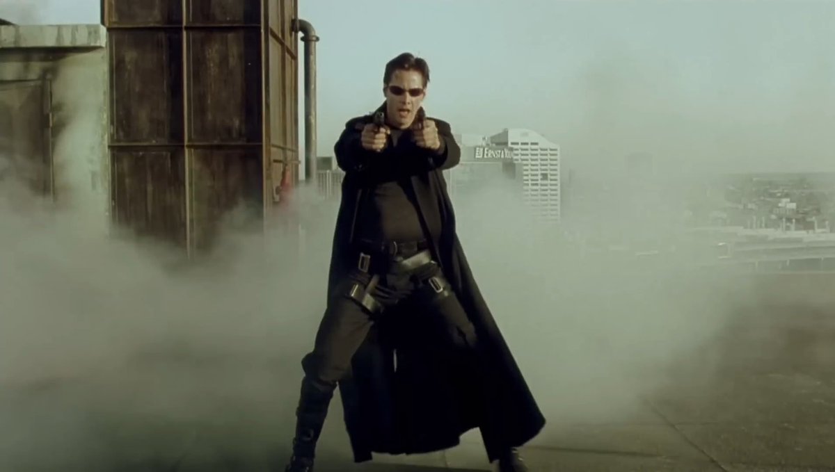 120 still cameras were set up in full circle just to film this one slo-mo dodge sequence.