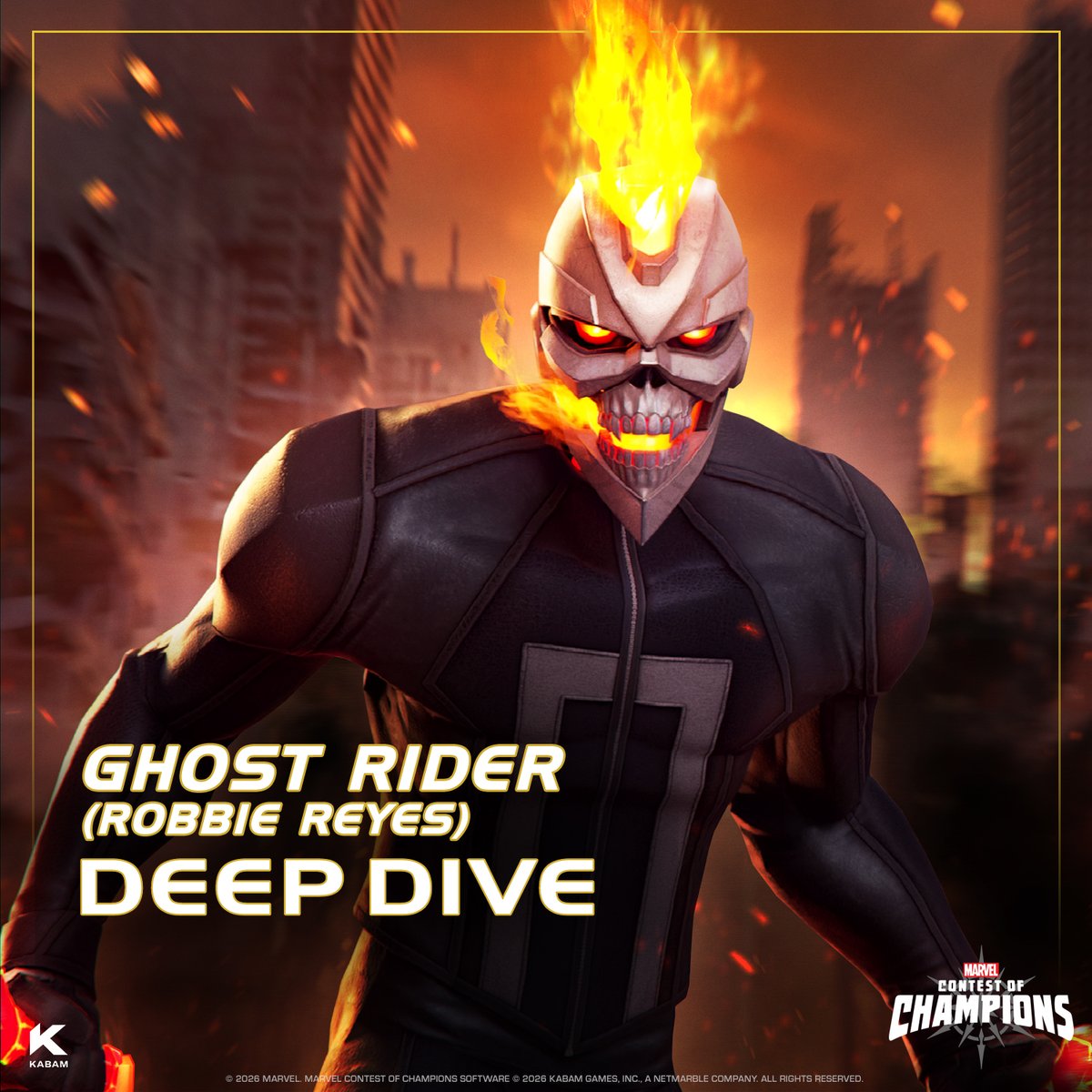 Rev up your engines and grab your leather jackets, because Ghost Rider (Robbie Reyes) and his Vengeance Engine are here to set The Battlerealm ablaze! 🔥⛓️