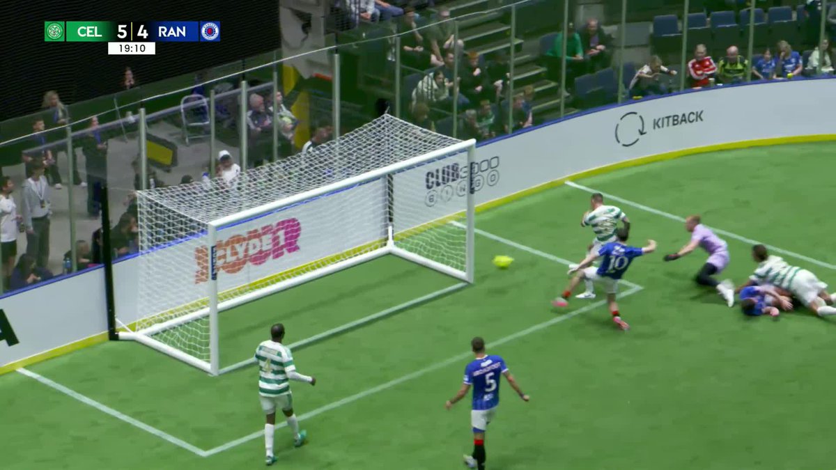 Gary Hooper with the goal that wins the Tennent's Sixes for Celtic Football Club! 🍀 From a 7-1 loss last night to 5-4 winners in the final tonight 🏆 SPFL
