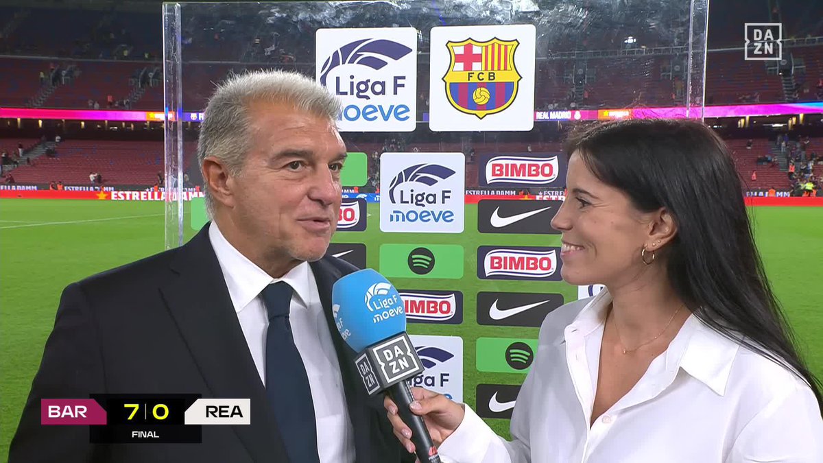 🗣️ Joan Laporta: "Se han ido jugadoras que han marcado una época y vienen otras que están llamadas a seguir marcando época" #LigaFenDAZN ⚽