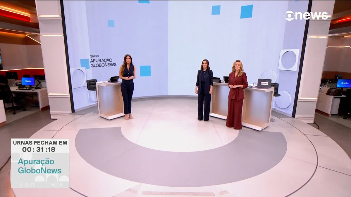Estamos ao vivo com a apuração das urnas do primeiro turno das eleições 2026. Acompanhe projeções e resultados com Andréia Sadi, Julia Duailibi e Natuza Nery. ➡️ #ApuraçãoGloboNews – acompanhe a cobertura especial das #Eleições2026 na #GloboNews. Assista na TV e no Globoplay