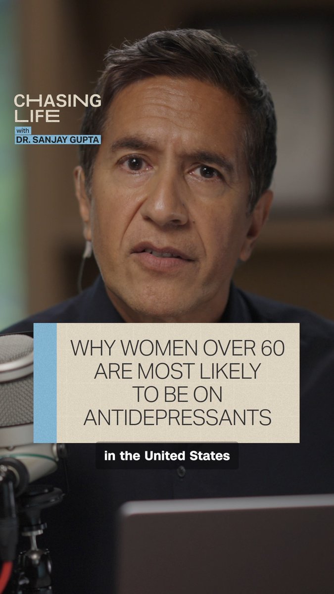 You might be shocked to learn a quarter of all American women over 60 are on antidepressants. Is it possible that untreated depression early in life can lead to a greater number of older adults suffering from depression? Catch this week’s Chasing Life with Dr. Sanjay Gupta to learn more. Available on the CNN App, wherever you get your podcasts, and here: