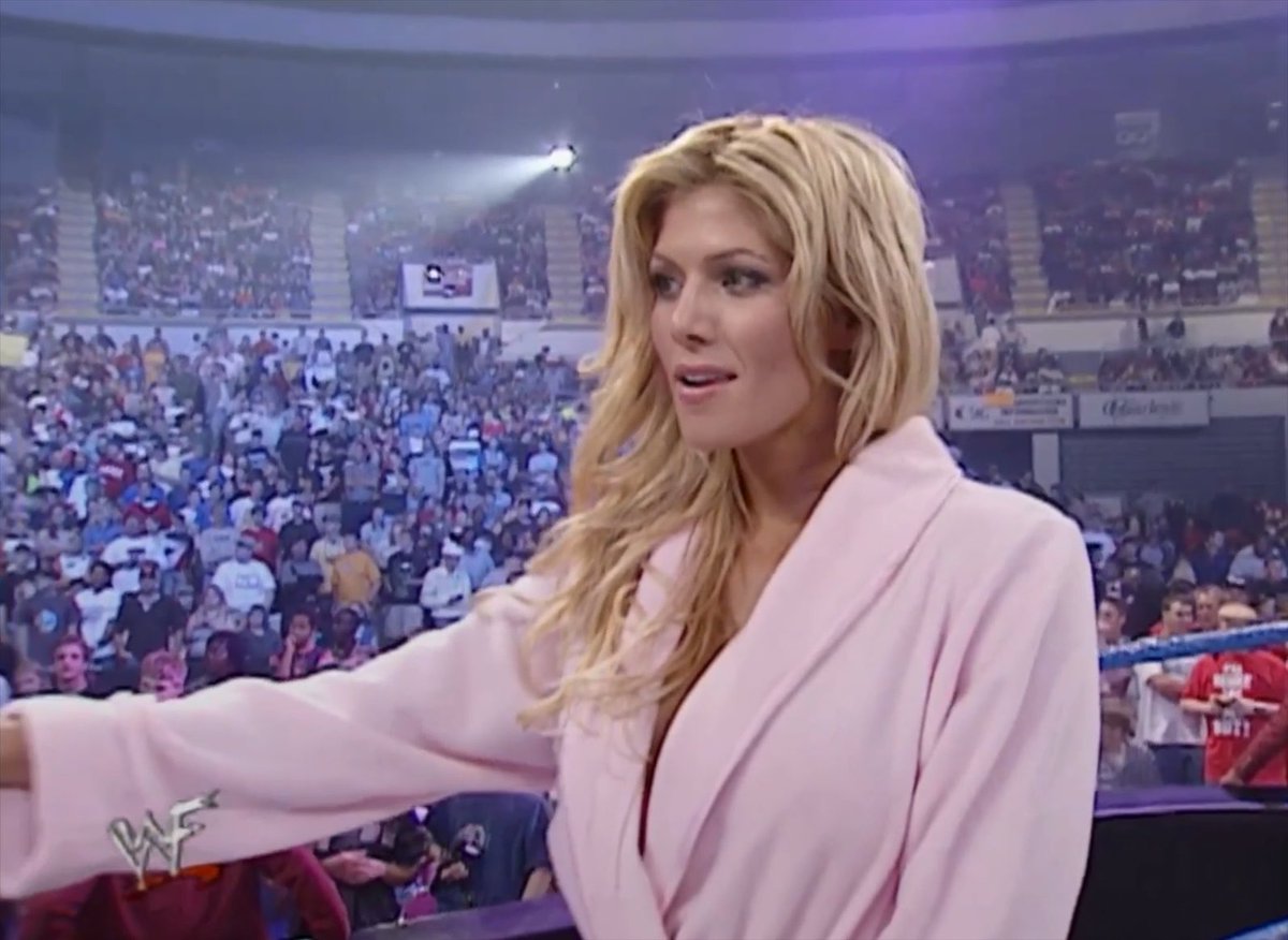 #OnThisDayInWWE 25 years ago on #SmackDown: You'll never guess who Paul Heyman claims is the "one woman who is as attractive as Stacy Keibler" (and it's not Torrie...)