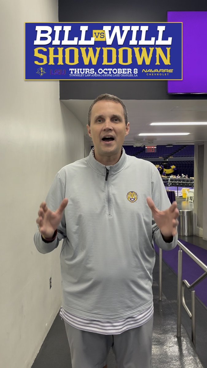 Coach Wade wants to see YOU at Townsley Law Arena this Thursday! 🤠 Platinum Club seats are still available, with exclusive access to hear from Bill and Will pregame. Stop by the Ticket Office tomorrow or call (337) 562-4678 to secure your seat! #GeauxPokes | #BuiltForMore