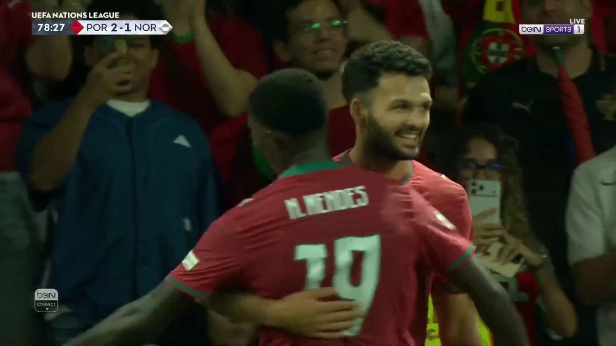 غونسالو راموس يسجل الهدف الثاني للبرتغال أمام النرويج #دوري_الأمم_الأوروبية
