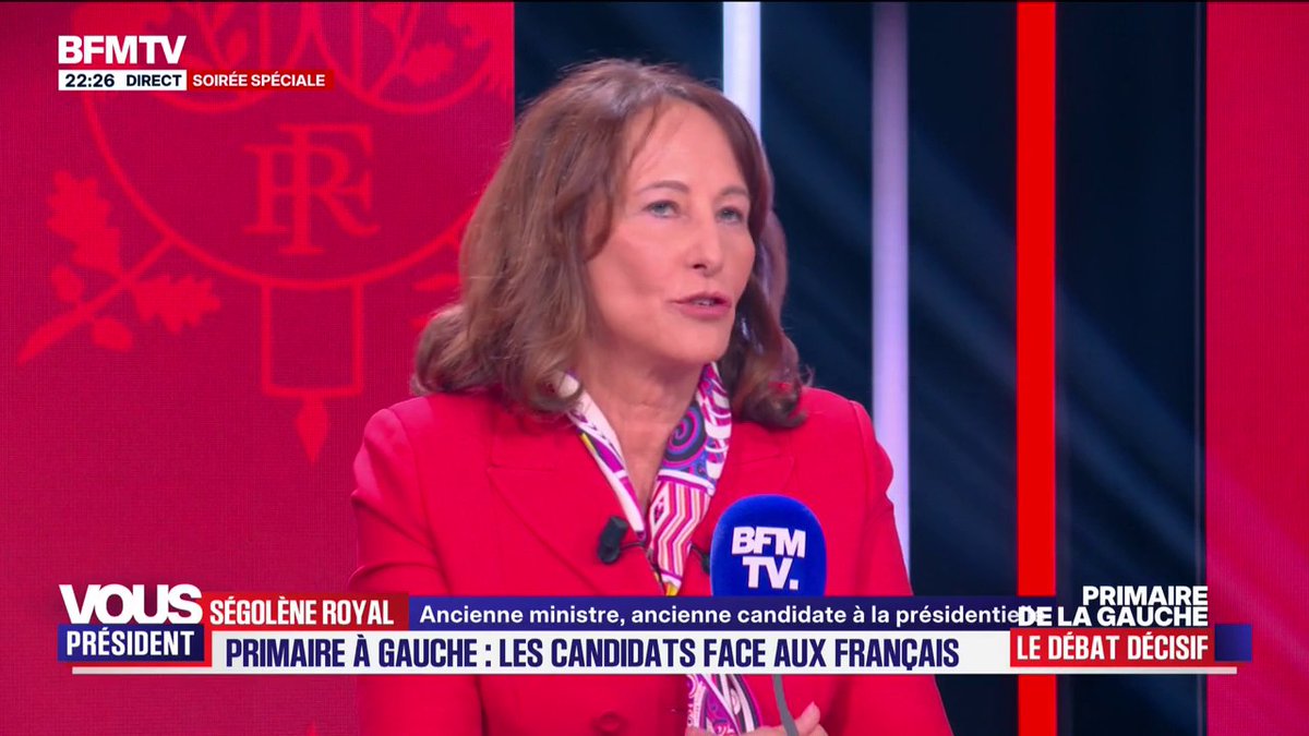 Ségolène Royal: "Vos enfants, avec moi, ne seront pas obligés d'aller se faire tuer en Ukraine ni d'avoir peur d'une Troisième Guerre mondiale" #VousPrésident