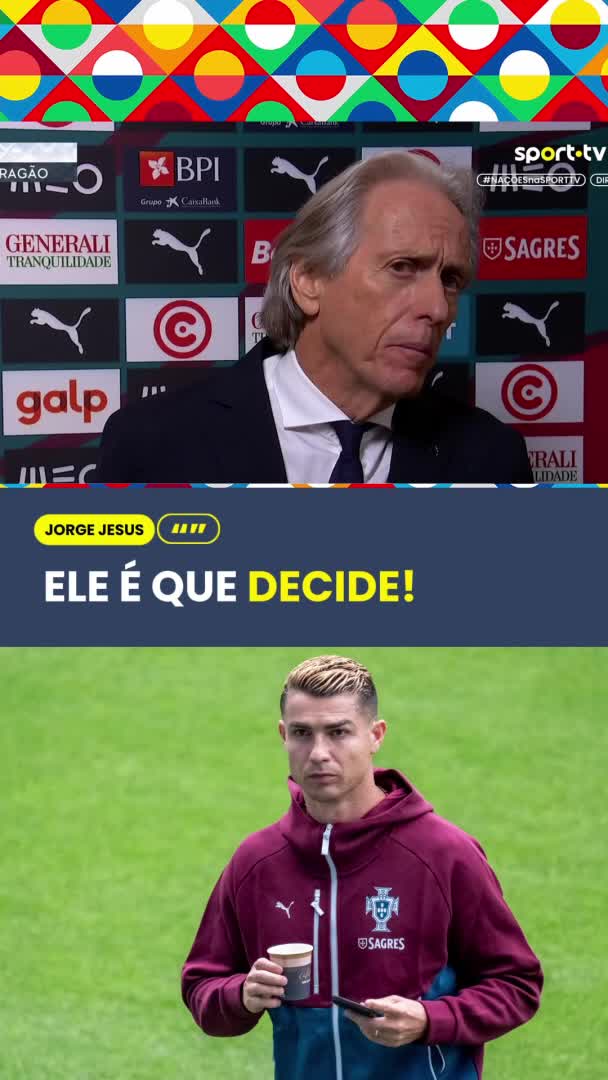 Jorge Jesus deixou no ar o possível regresso de Cristiano à Seleção 🇵🇹 #sporttvportugal #NATIONSnaSPORTTV #UEFANationsLeague #Portugal #Noruega