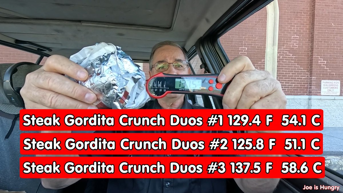 Taco Bell NEW Steak Gordita Crunch Duos full review with temperature, weight, deconstruct, price per ounce and taste test from Joe Is Hungry