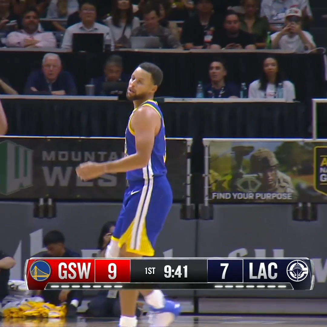First Steph trey of the year ☔️ 📺 NBA League Pass