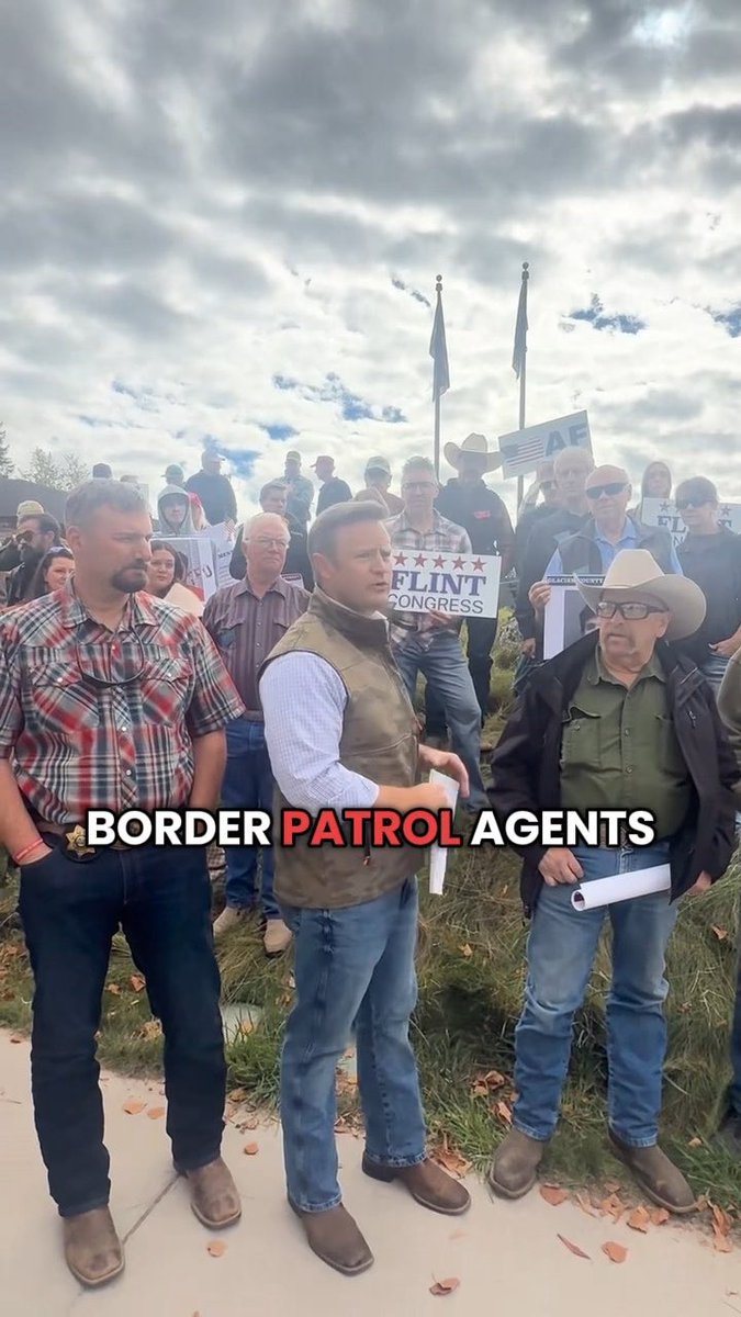 Finally- a rally FOR the Border Patrol in Whitefish. Incredible turnout. 🇺🇸🇺🇸🇺🇸 We back the blue. We back our Sheriff, we back our police, and heck yes-we back our incredible border patrol agents. -Montana AF