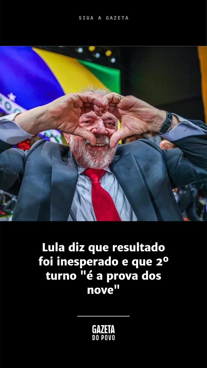 Em pronunciamento após a apuração do primeiro turno das Eleições, Lula comentou os resultados nas urnas, admitiu que esperava definir a disputa já na primeira etapa e projetou os próximos passos para o segundo turno da corrida presidencial. #Lula #Eleições2026 #1ºturno