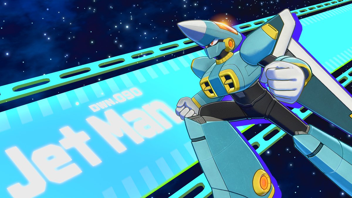 If you missed his flyby during TGS 2026, Jet Man's making a return flight to show off his unmatched speed in Mega Man: Dual Override! With his elite aerial squadron in tow, he aims to cause turbulence for our heroes with high-flying combat! #MegaManDO ✈️