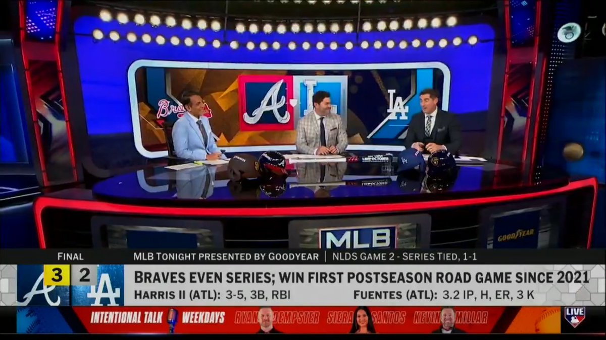 Tune in now for full postgame coverage of the Atlanta Braves' Game 2 victory! #LetItFly