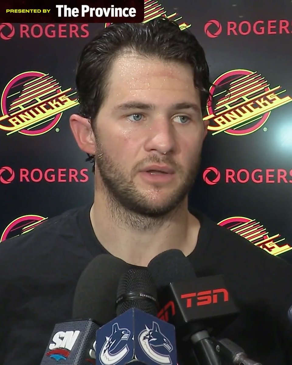 "When you have a room that's that close and willing to get better together, that can take you so far." Hear from Paul Cotter, Elias Petterson &amp; Coach Manny following a close game against Vegas, presented by The Province. WATCH FULL |