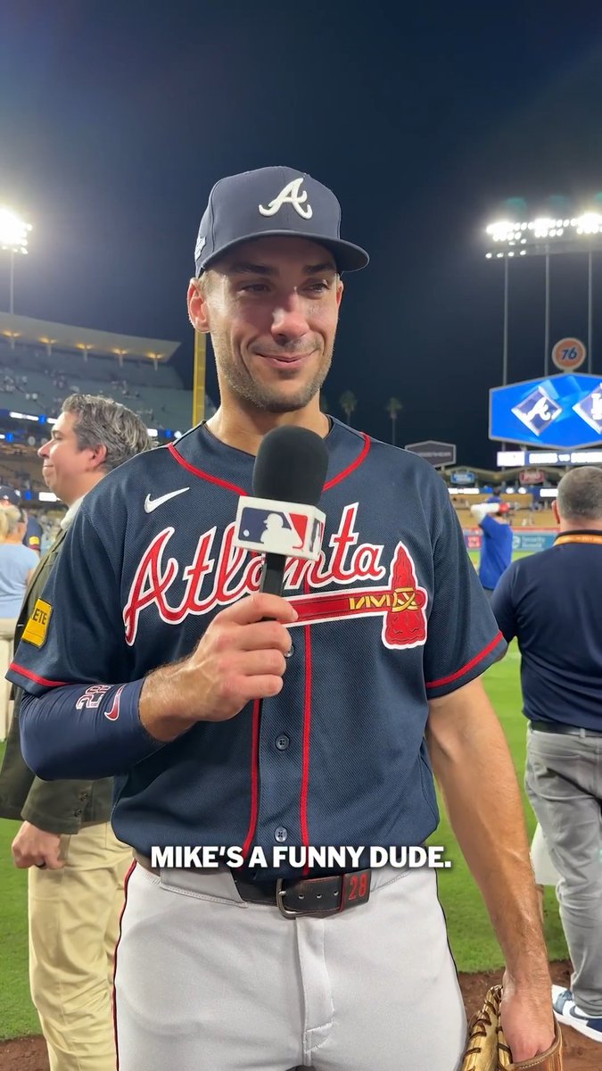 Matt Olson has tons of praise for the Atlanta Braves bullpen and Michael Harris II after NLDS Game 2!