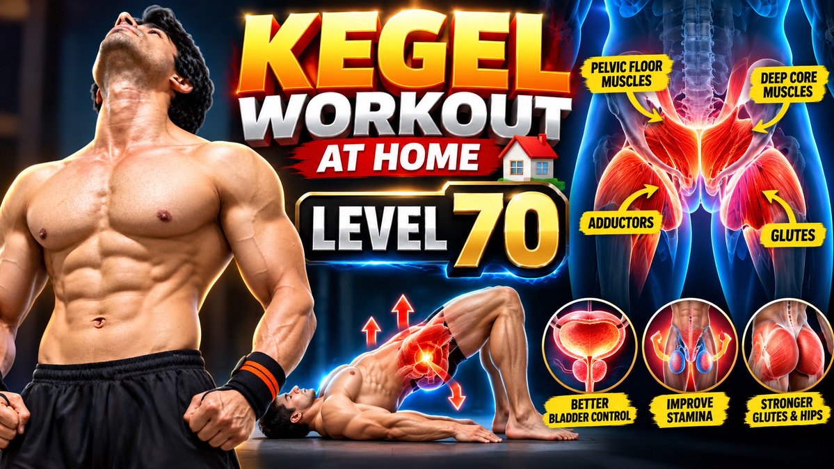 🔥 KEGEL WORKOUT AT HOME — LEVEL 70! 🔥 #KegelWorkout #KegelExercises #PelvicFloorWorkout #KegelAtHome #Level70 #PelvicFloorExercises #MensFitness #WomensFitness #HomeWorkout #sachinhrfitness