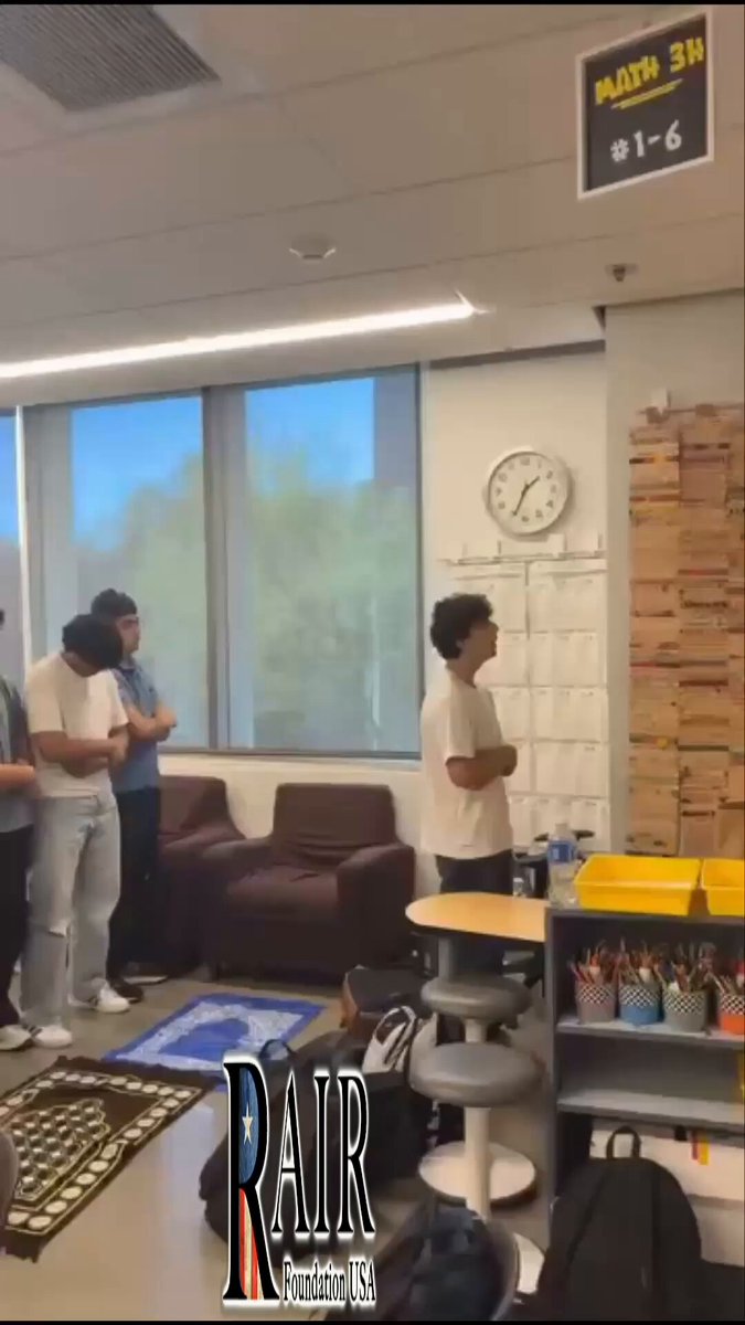 🚨 ANAHEIM, CALIFORNIA: WHY IS THIS BEING ALLOWED IN AN AMERICAN PUBLIC SCHOOL? Watch this and keep in mind what is happening in France with the violent "student riots" - have we learned nothing from Europe's mistakes!? A Muslim Student Association at an Anaheim public school is directing students to Friday prayers - including prayer at a mosque. And parents should know what MSA means. The Muslim Students Association movement was founded in 1963 by Muslim students, with Muslim Brotherhood members and sympathizers playing a crucial role in its creation. What started on college campuses has now reached American public high schools. California. Texas. New Jersey. Across the country. MSAs. Islamic prayer. Connections to local mosques. All involving schoolchildren. So where is the scrutiny? WHO VETTED THE MSA? WHO VETTED THE MOSQUE? WHO IS PREACHING TO THESE CHILDREN? Parents need to ask why an organization with this history is being treated like just another harmless school club. THE MSA STARTED ON COLLEGE CAMPUSES. NOW IT'S REACHING YOUR KIDS INSIDE PUBLIC SCHOOLS.