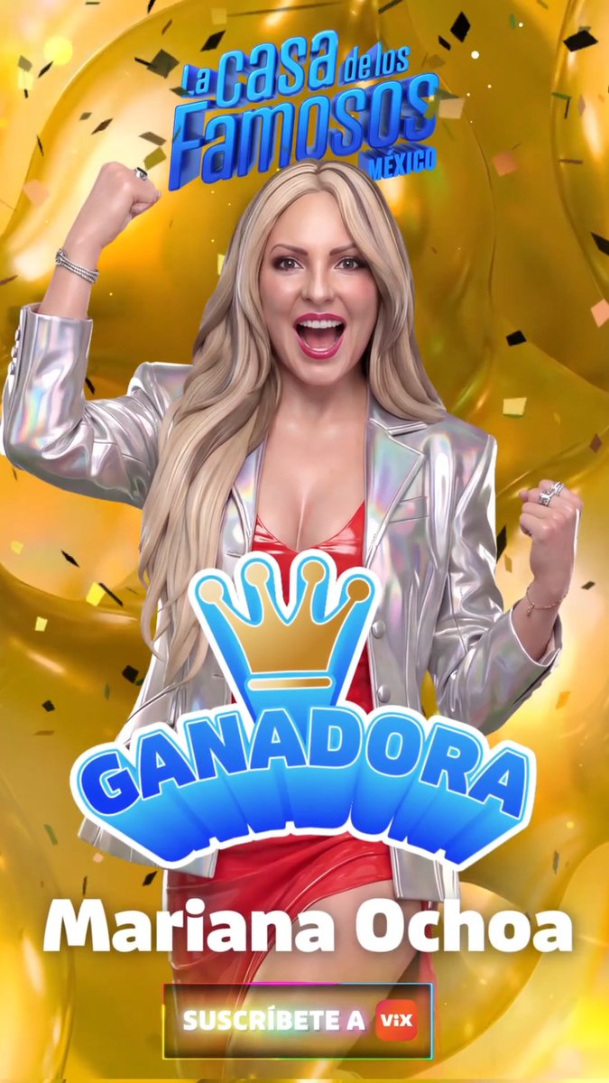 #MarianaOchoa es la GRAN GANADORA de la CUARTA TEMPORADA de #LaCasaDeLosFamososMx 🔥👏🥇🏆