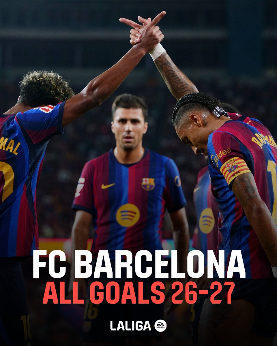 Todos los goles del FC Barcelona en la 26/27. 🍿