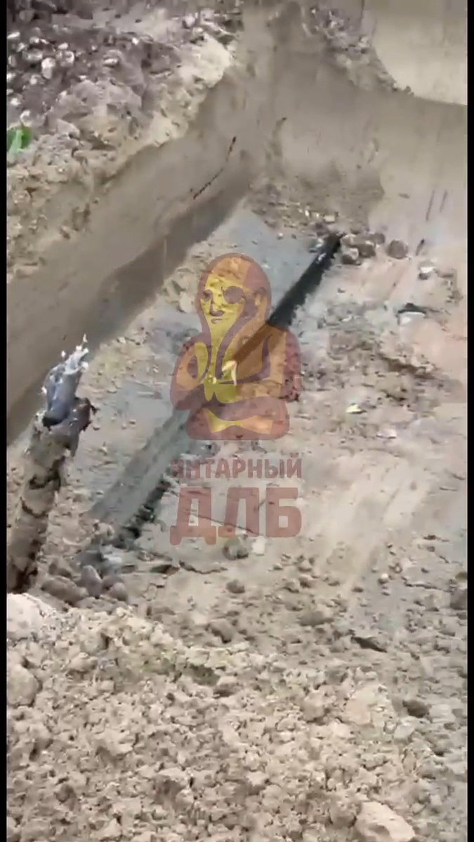 🇷🇺 Kaliningrad Region ❗ ⚡❌ A trench was reportedly dug and a cable cut near an agricultural producer in Kornevo, Bagrationovsky District, Kaliningrad Region, on October 4, 2026, by unknown persons. The incident reportedly brought the agricultural operation to a complete halt. The premises contain large quantities of grain and fuel, while the damaged access road could prevent emergency vehicles, including fire trucks, from reaching the site. Video from the scene shows a deep trench and a damaged cable. The circumstances and those responsible remain unclear.