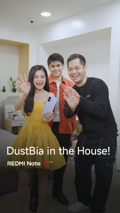 Dustin Yu and Bianca de Vera brought the energy to the #REDMINote17Series first-day sale! 🔥🧡 Join in the fun and get your REDMI Note 17 Series until October 11 and unlock exclusive freebies! 🎁