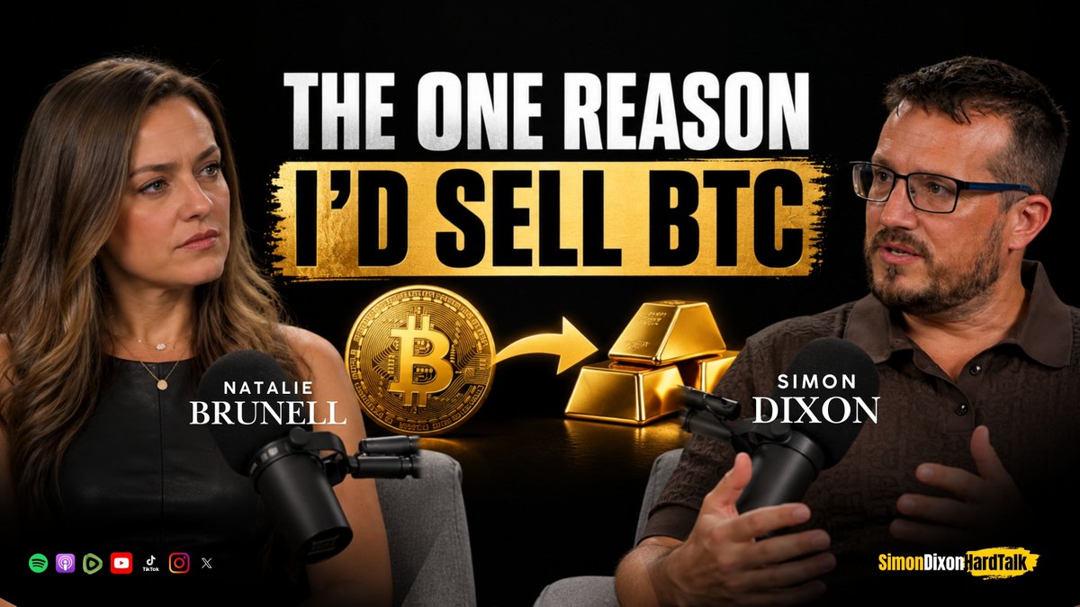 ▶️ FULL INTERVIEW (Ad-FREE): If this happens, I will sell all my Bitcoin and buy Gold | Simon Dixon w/ Natalie Brunell Watch on YouTube: